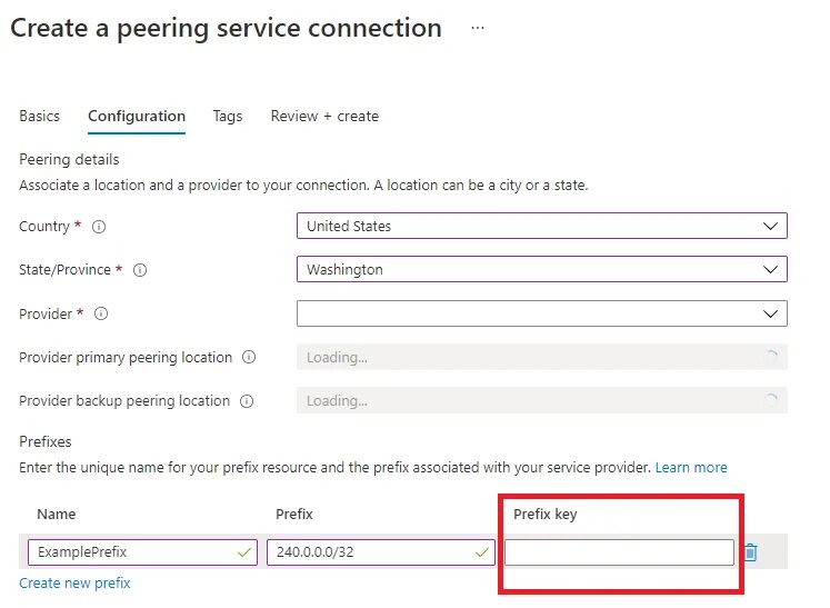 A service connection. A service connection