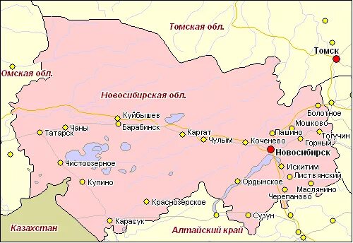 Карта Новосибирской области на карте России. С кем граничит Новосибирская область карта. Границы Новосибирской области на карте. Города рядом с Новосибирском. Где расположен город новосибирск