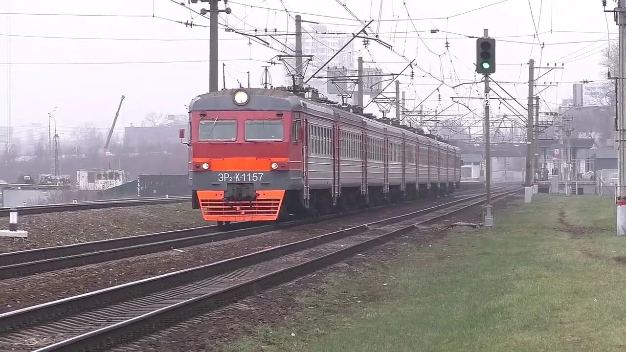 ТЧ-22 Новомосковск-1. Эр2к 1157. Депо 22 Новомосковск. Пригородные поезда станции Тула-1-Курская.. Тула курское направление