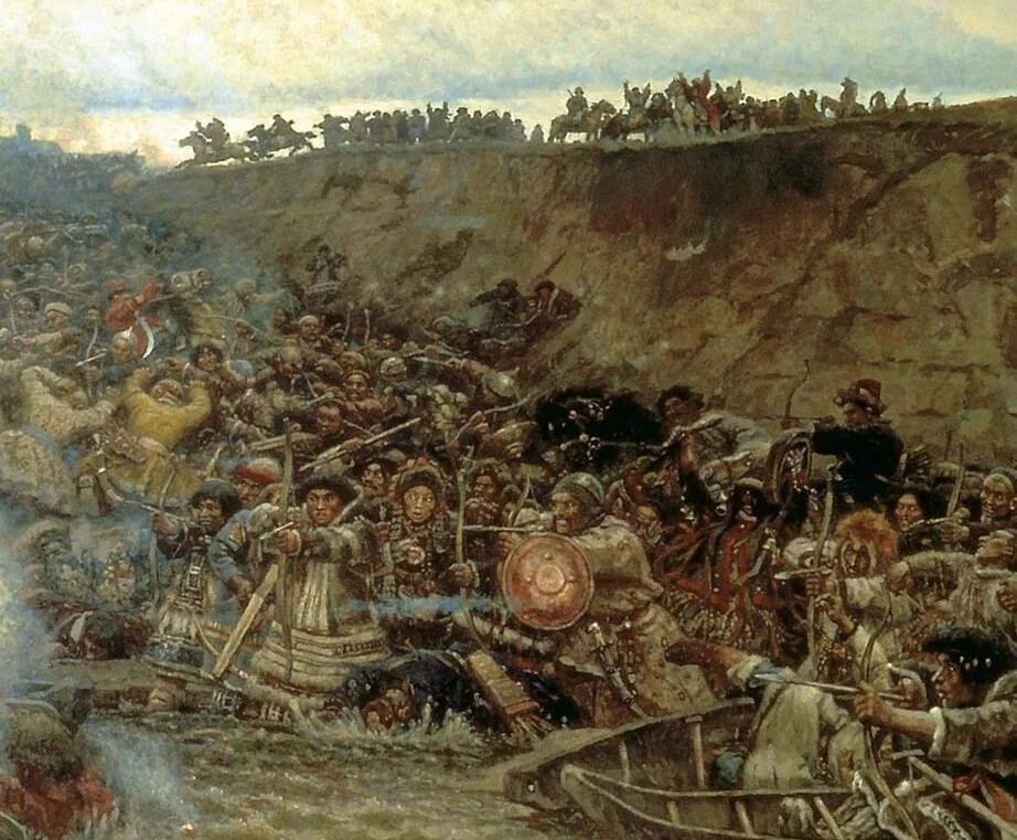 Суриков покорение сибири ермаком. Суриков. 1895. Суриков покорение сибири я рмаком. Покорение сибири ермаком художник в суриков.