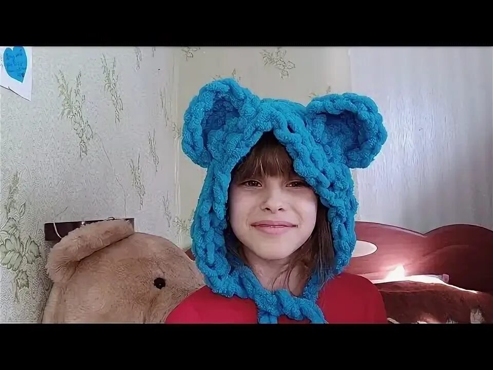 Вязанные ушки мишки