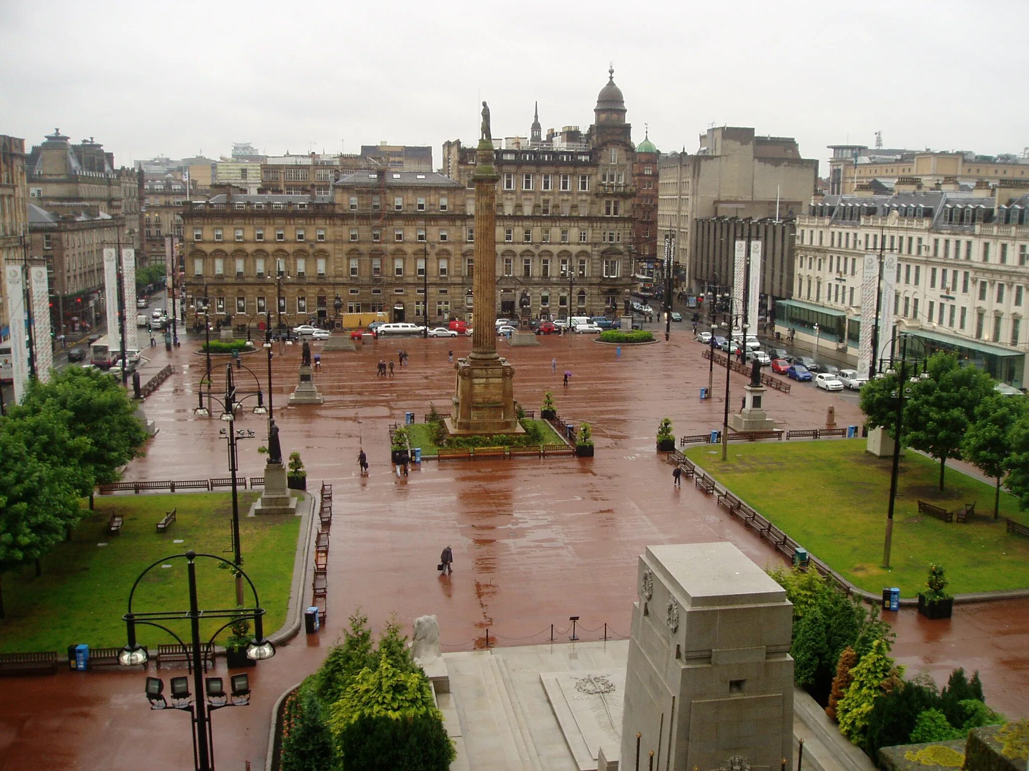 Only square. George Square в Глазго. George Square in Glasgow. Square площадь. Город Пале.