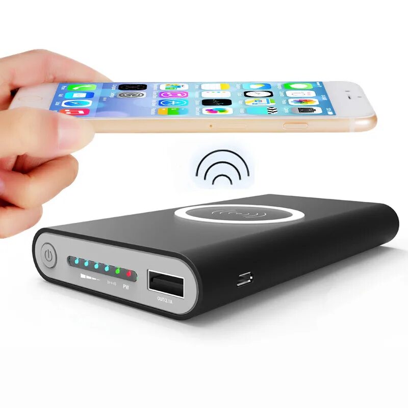 Power Bank с беспроводной зарядкой для iphone. Power Bank Qi-compatible 20000 Mah. Беспроводной Power Bank Qi 10000mah. Power Bank 10000 беспроводная зарядка.