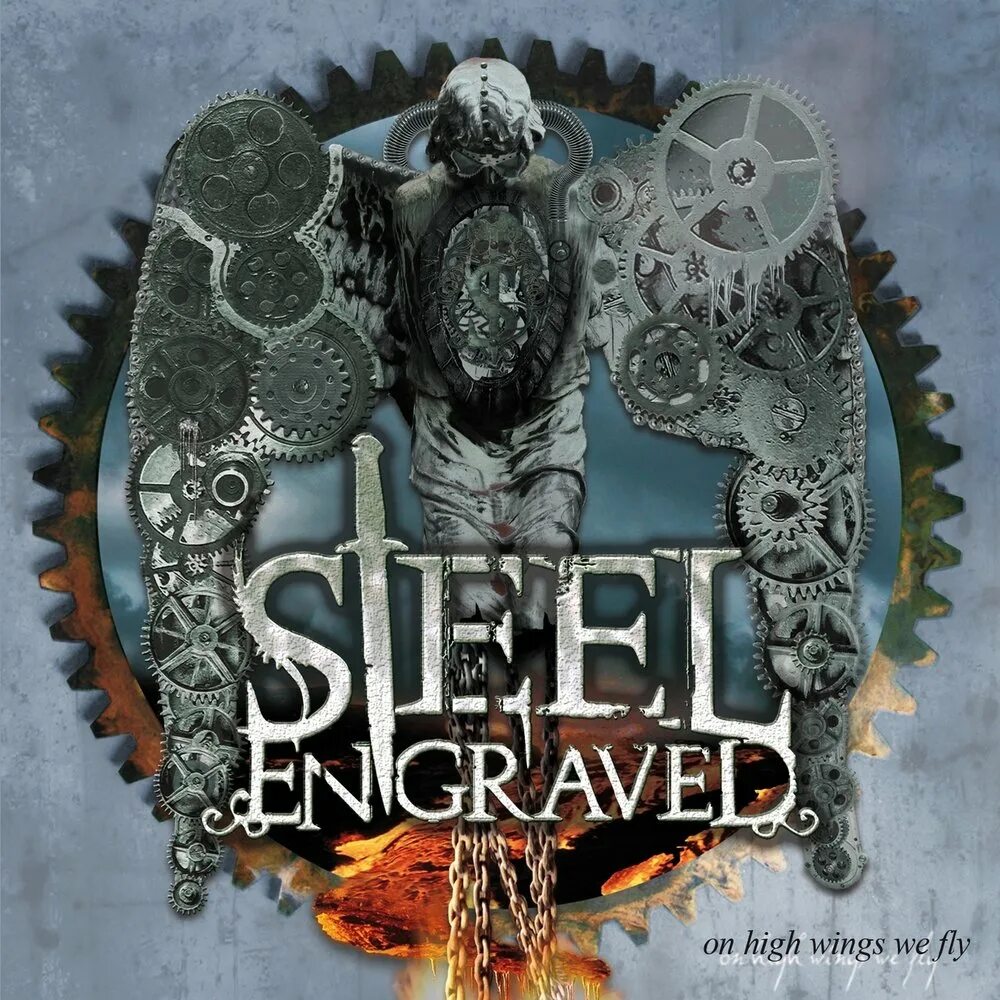 We fly high. Steel engraved - on High Wings we Fly (2012). Engraved Steel. Steel engraved - State of Siege (2009). Wings of Steel Wings of Steel.