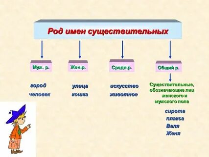 Как определить род и число
