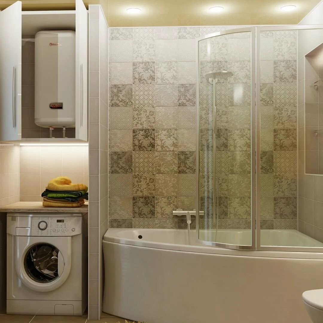 Прячем бойлер в маленькой ванне 5 кв. Горизонтальный бойлер в туалете. Накопительный водонагреватель в туалете. М. Бойлер в туалете.