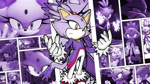 Download Blaze The Cat Comic Panels Wallpaper | Wallpapers.com.