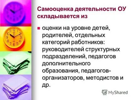 Самооценка деятельности педагогов
