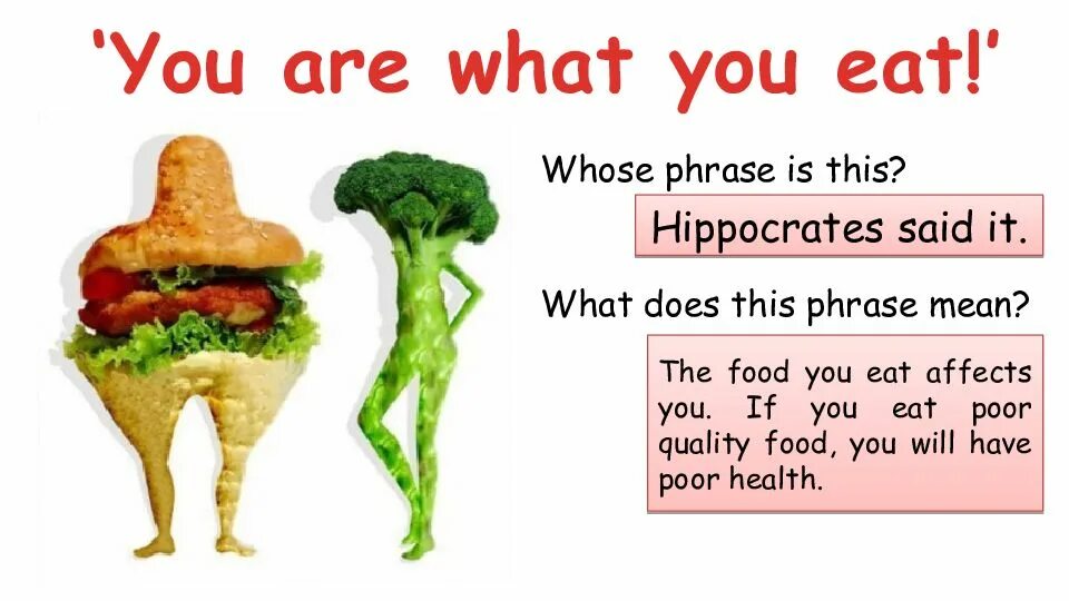 If you not eat food you die. You are what you eat. Презентация. Проект на тему you are what you eat. You are what you eat проект по английскому 8. You are what you eat картинки.