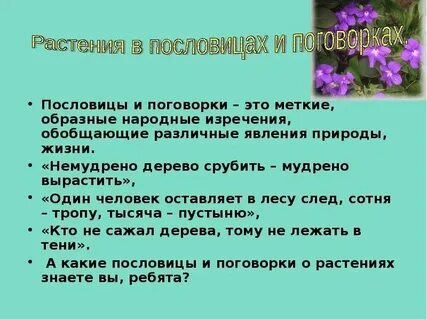 Почему в слове растение