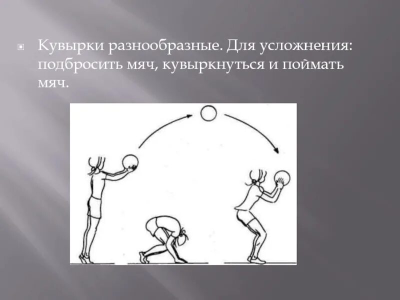 Пройдите испытание ловкости. Упражнения для развития ловкости. Иллюстрации упражнений для развития ловкости. Кувырки с мячом для развития ловкости. Упражнения для развития ловкости в волейболе.