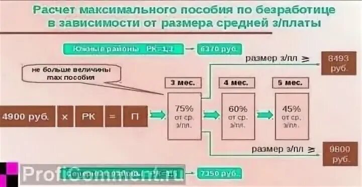 Пособие по безработице в центре