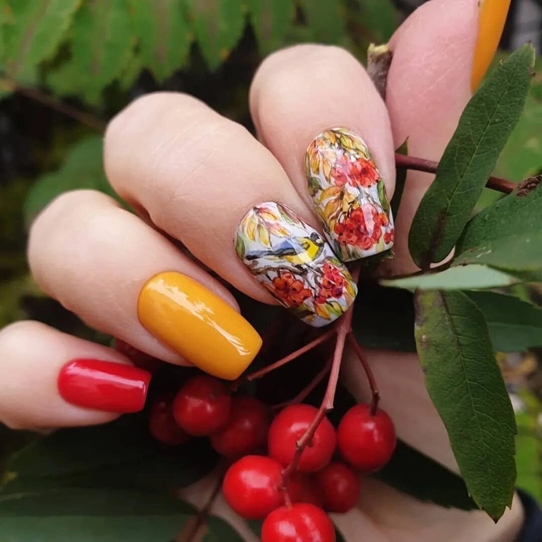 1000 Идей маникюра Дизайн ногтей. Запись со стены. Fall nail art designs, Nails,