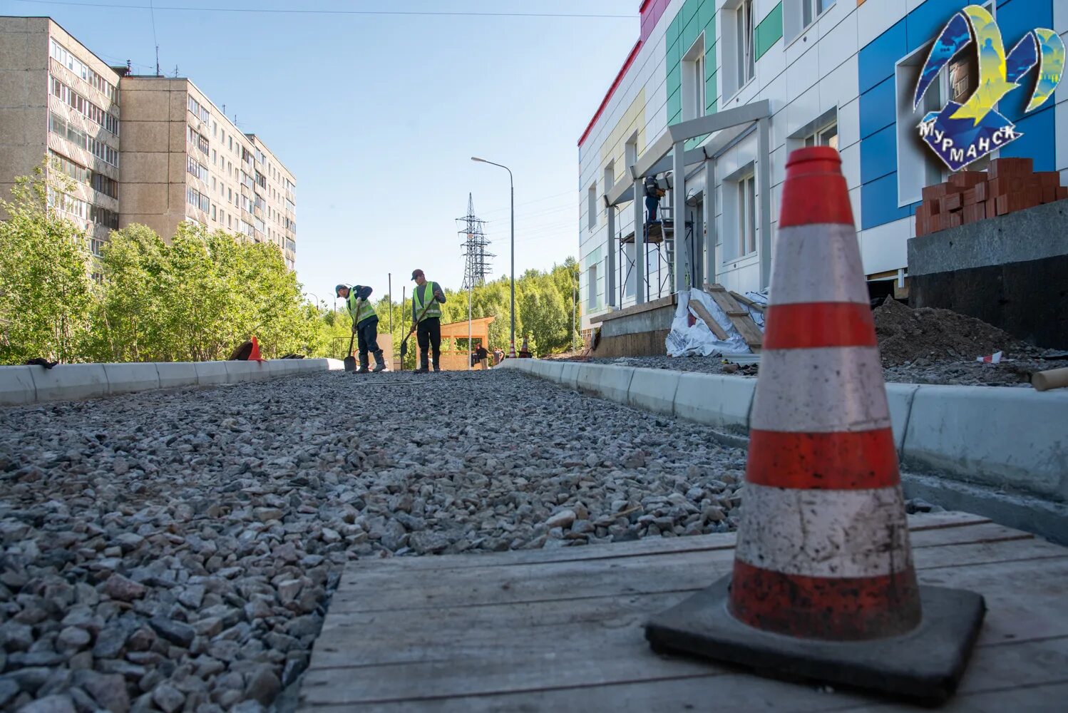 Мурманск, улица капитана Орликовой, 20. Мурманск 2022. Стройка в Мурманске. Застройка улицы Орликовой в Мурманске. Образование г мурманск