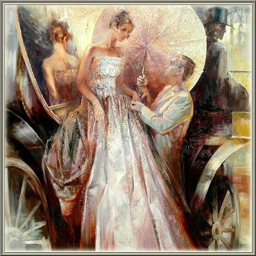 Влюбленная барышня
