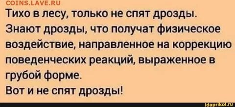 Тихо в лесу только