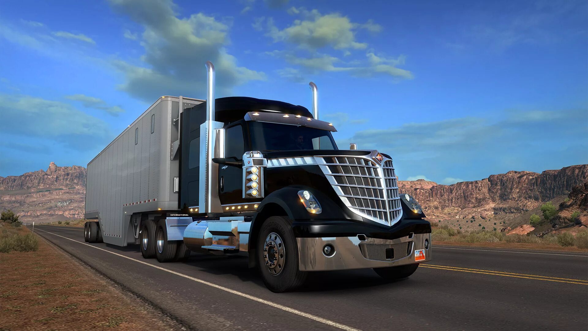 Атс 2 атс 3. Грузовик International ATS 2. American Truck Simulator "грузовик Kenworth t660". АТС Американ трак симулятор. American Truck Simulator International Lonestar.