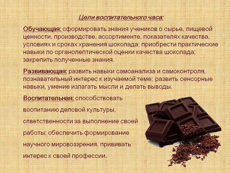 Шоколад срок. Оценка качества шоколада. Условия хранения шоколада. Органолептические качества шоколада. Показатели качества шоколада.