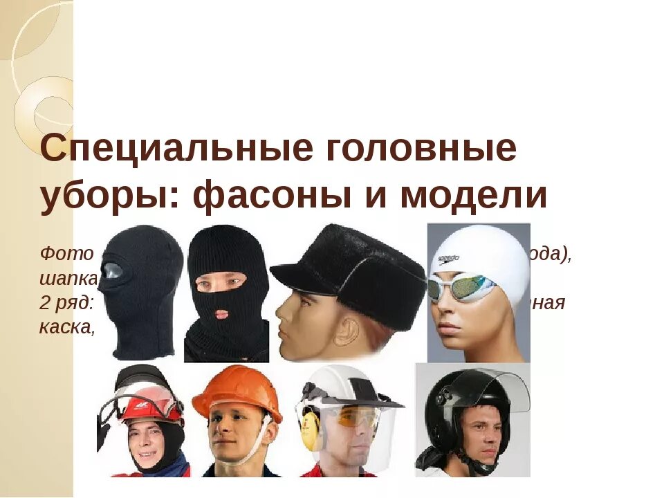 Название головных уборов для мужчин. Специальные головные уборы. виды мужских головных уборов.