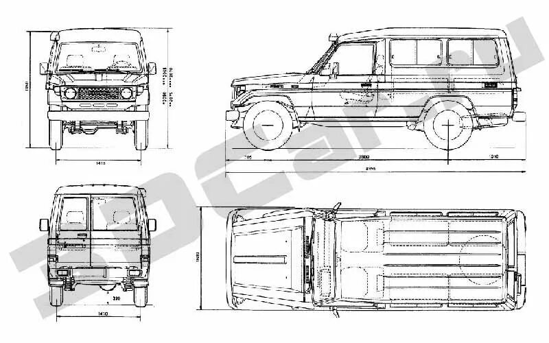 Тойота ленд крузер высота. Тойота ленд крузер 70 чертеж. toyota land cruiser 70 чертеж. toyota land cruiser 76 габариты. тойота ленд крузер 70 пикап габариты.
