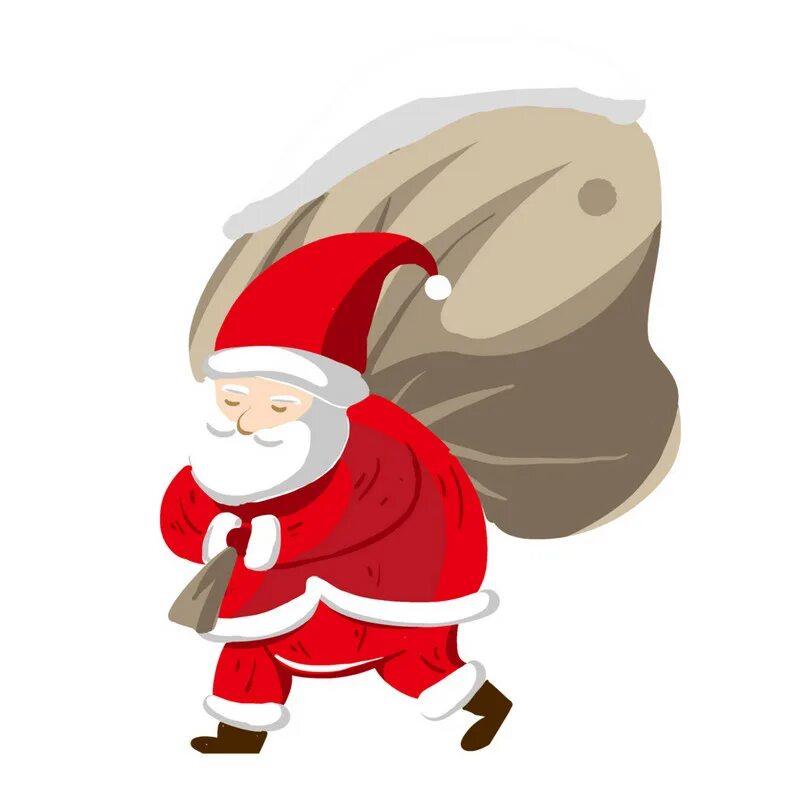 Дед мороз идет с мешком. Дед мороз. Мешок деда мороза. Изображение деда мороза. Санта-клаус.