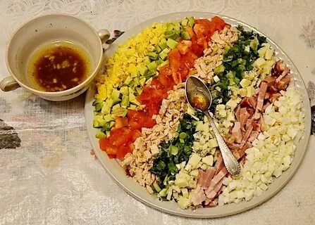 Салат полосками
