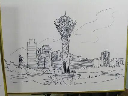 Байтерек раскраска