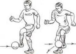 Остановка мяча внутренней стороной стопы. Ноги футболиста с мячом приём. Чертеж нога футболиста и мяч. Чертеж силы, с которой действует нога на мяч и наоборот.