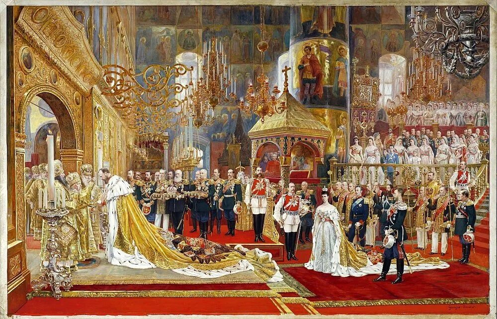 Второй престол. Венчание на царство Николая 2. Коронация Александра 2 в Успенском соборе. Коронация императора Николая II. Коронация императора Александра III.