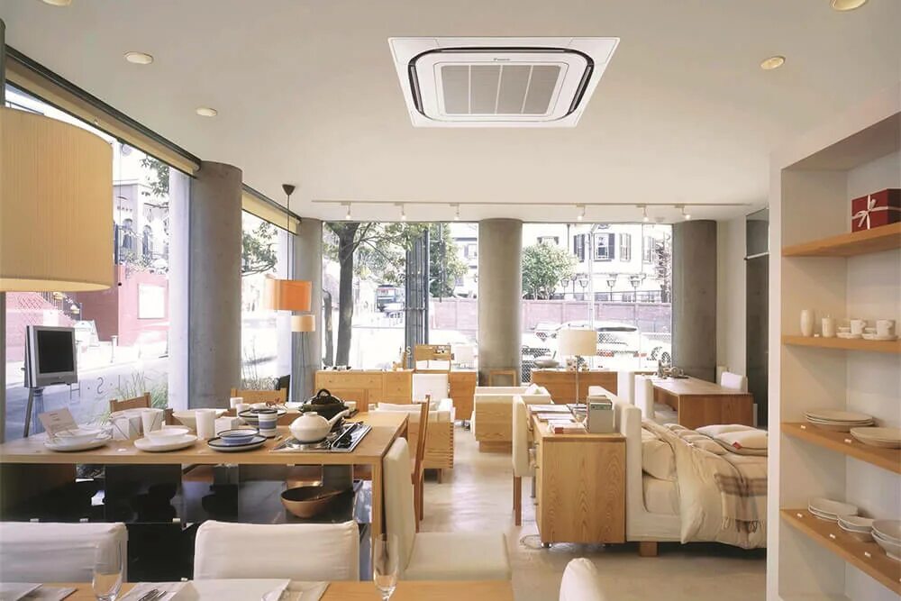 Кассетный кондиционер centek. Кассетный кондиционер daikin. кассетный кондиционер в интерьере. канальный кондиционер в интерьере. кассетный кондиционер кафе.