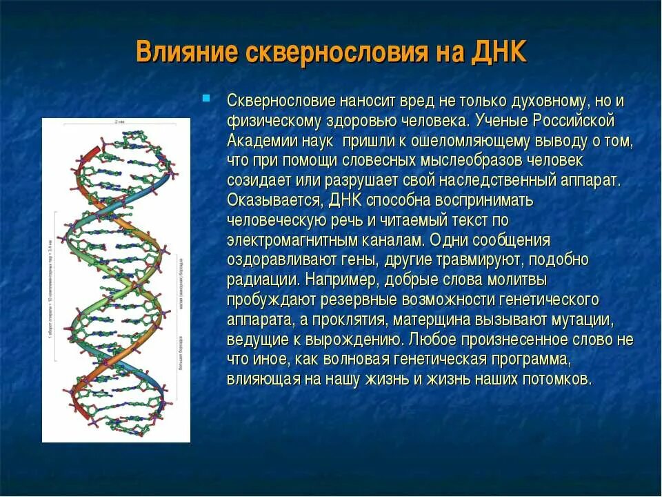 Воздействие слов на ДНК человека. Влияние слова на ДНК человека. Мат разрушает ДНК человека. Влияние мата на ДНК человека.