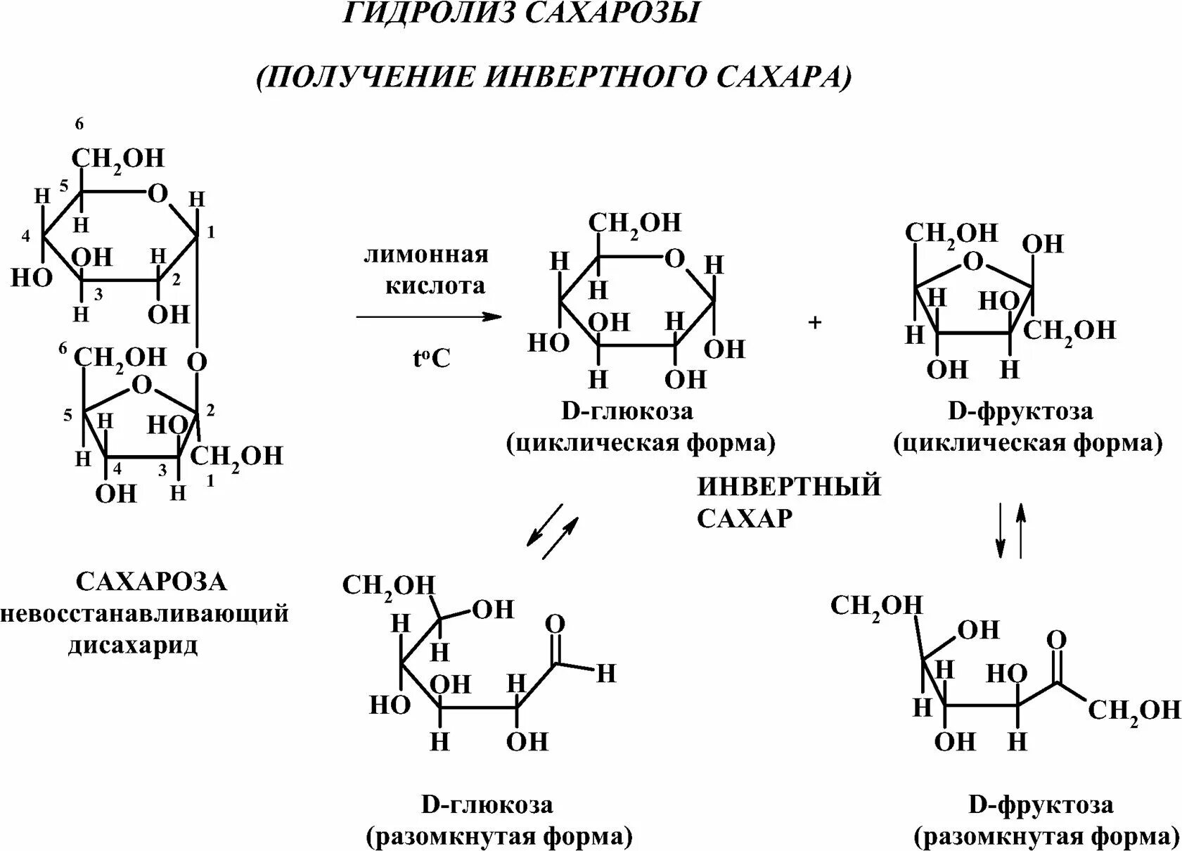 При гидролизе сахарозы получили 540 г. Гидролиз сахарозы формула.