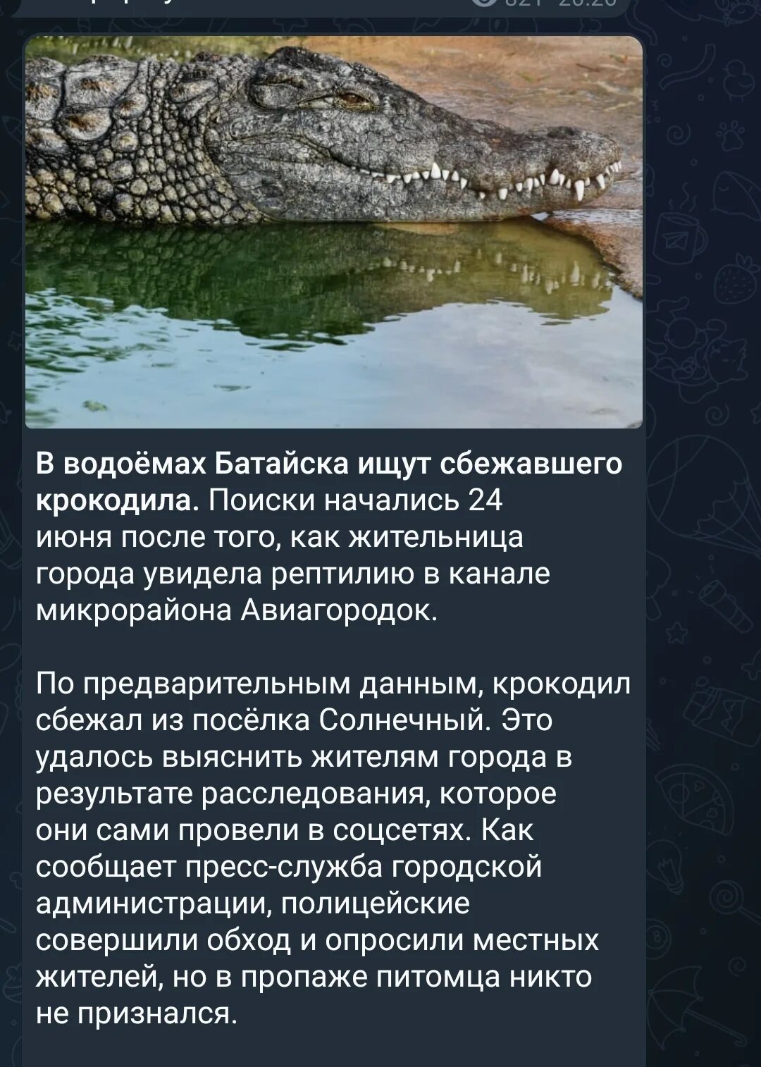 Как убегать от крокодилов. Толстый крокодил.