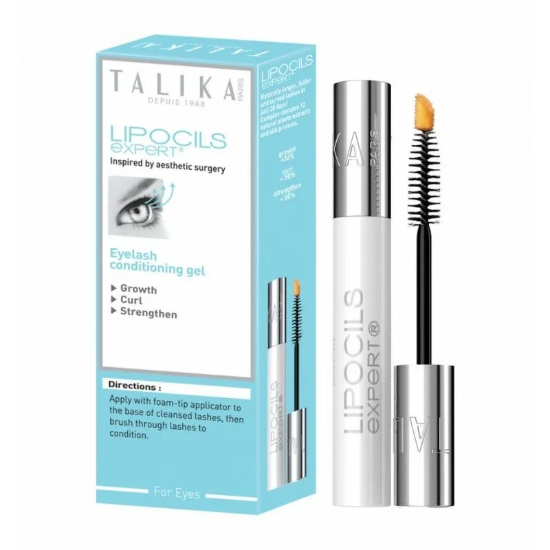 Гель Eyebrow Lipocils Expert Talika. Средство для роста ресниц Talika Lipocils Expert. Гель для роста бровей Eyebrow Lipocils Expert, Talika. Средство для роста ресниц Липосил эксперт Lipocils Expert 10мл. Средства для ресниц аптека