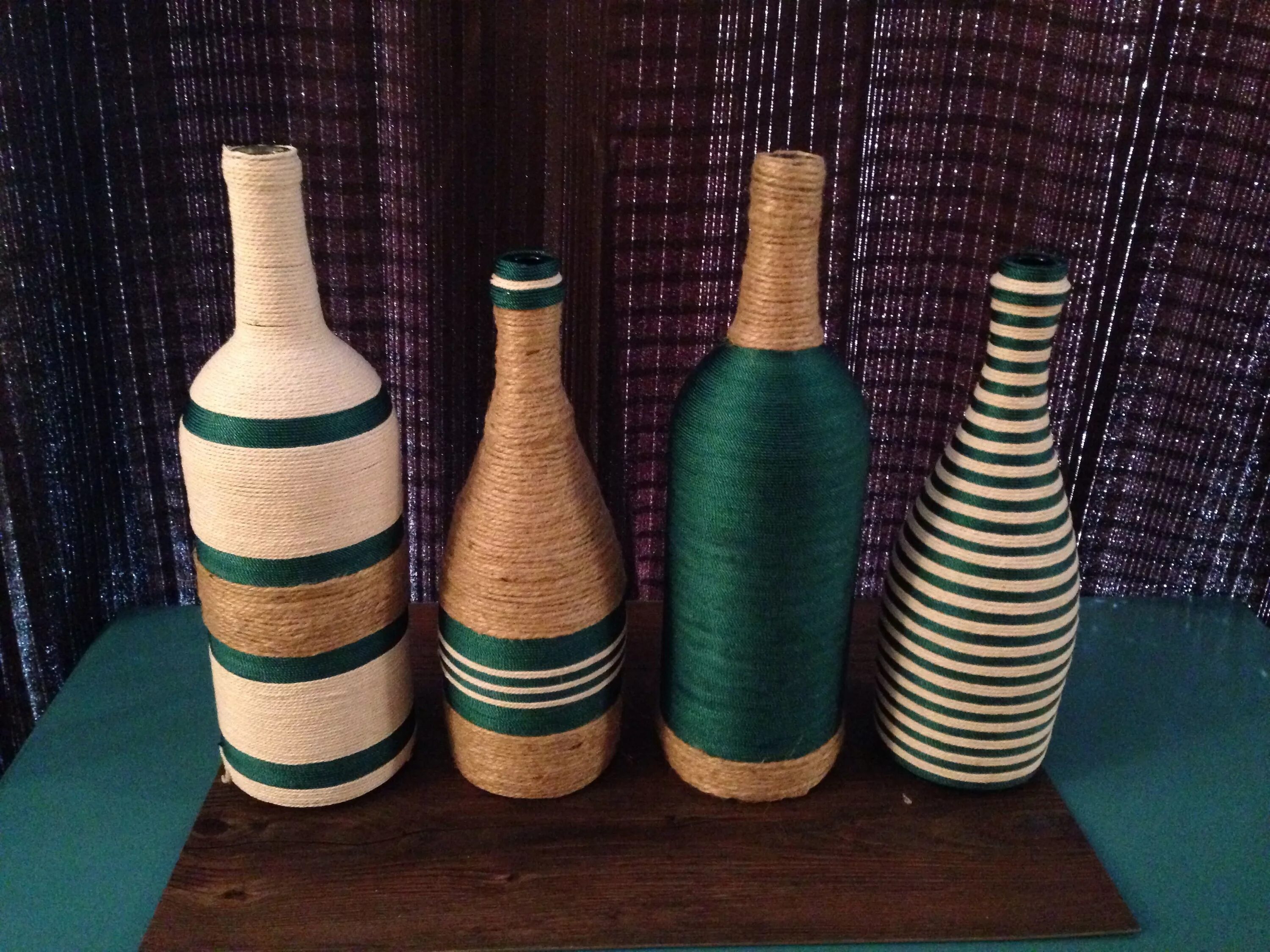 Декоративные бутылки для интерьера. Декорирование бутылок. Bottle craft. Декор стеклянных бутылок. Декорированные бутылки.