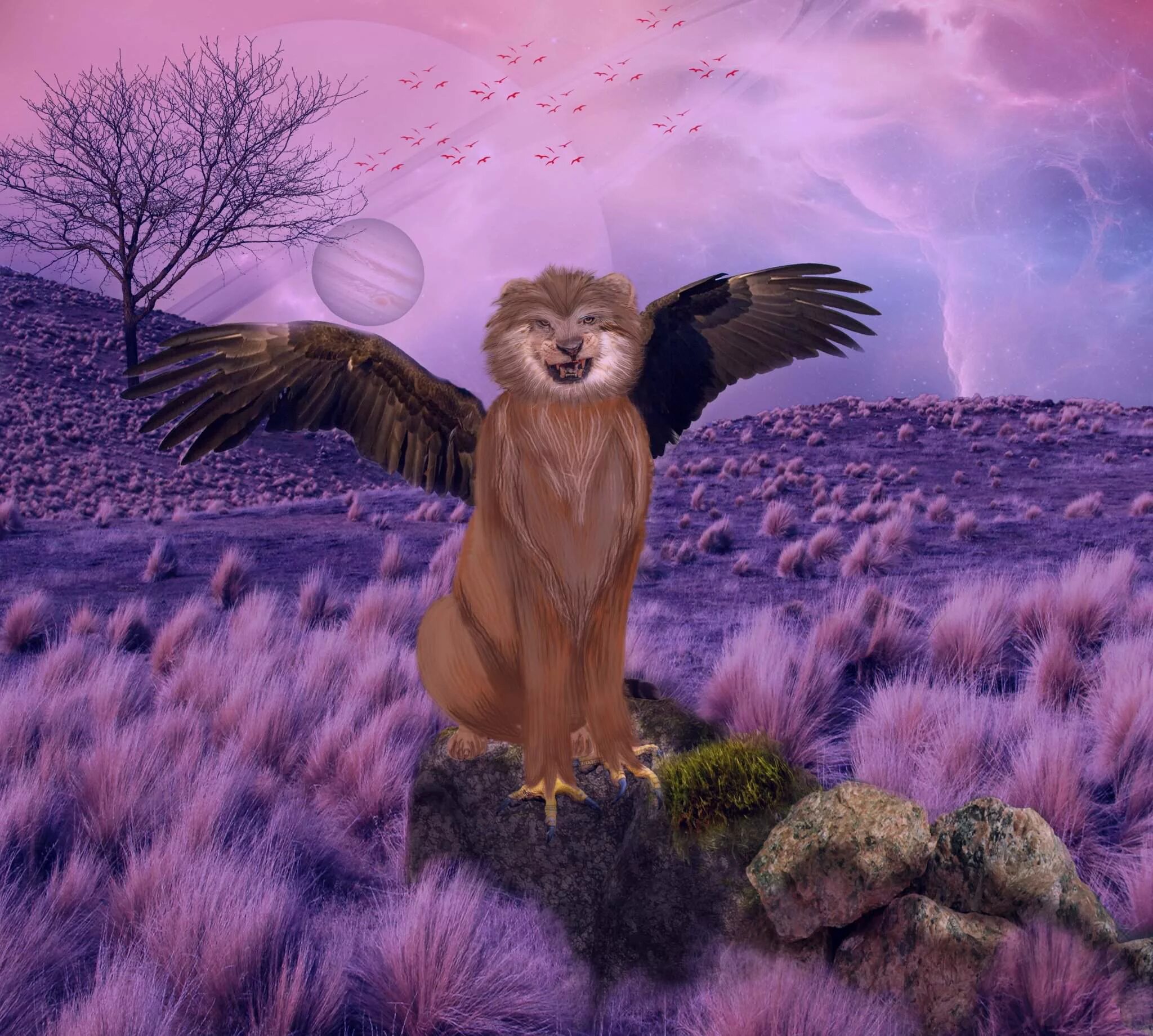 львенок с крыльями. лев ест орла. лев и орел вместе. полуптица полулев. лев и орел арт.
