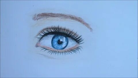 She blue eyes