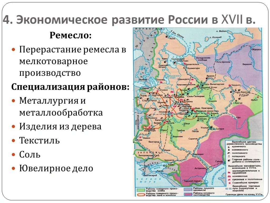 Экономическое развитие россии в 17 веке ремесло. Специализация производства в России в 17 веке. Специализация районов России в 17 веке. Хозяйственная специализация районов России в 17 веке. Специализация регионов России в 17 веке.