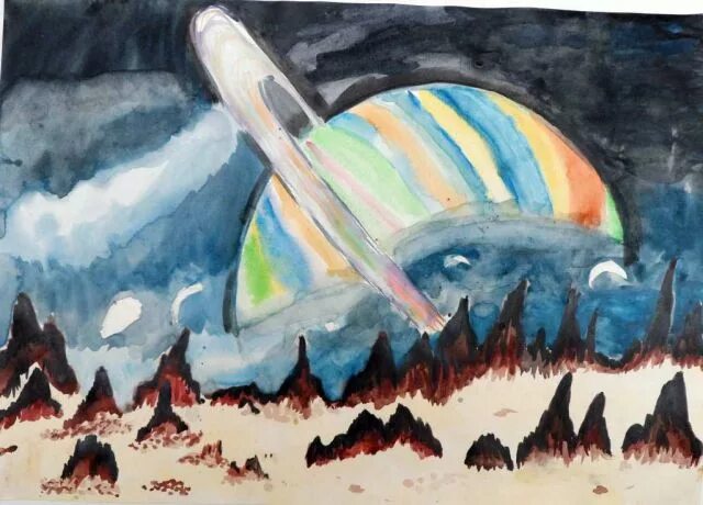 Космический пейзаж 6 класс музыка конспект. Чарльза Айвза космический пейзаж. Произведение Чарльза Айвза "космический пейзаж"рисунок. Лёгкий. Космический пейзаж рисунок.