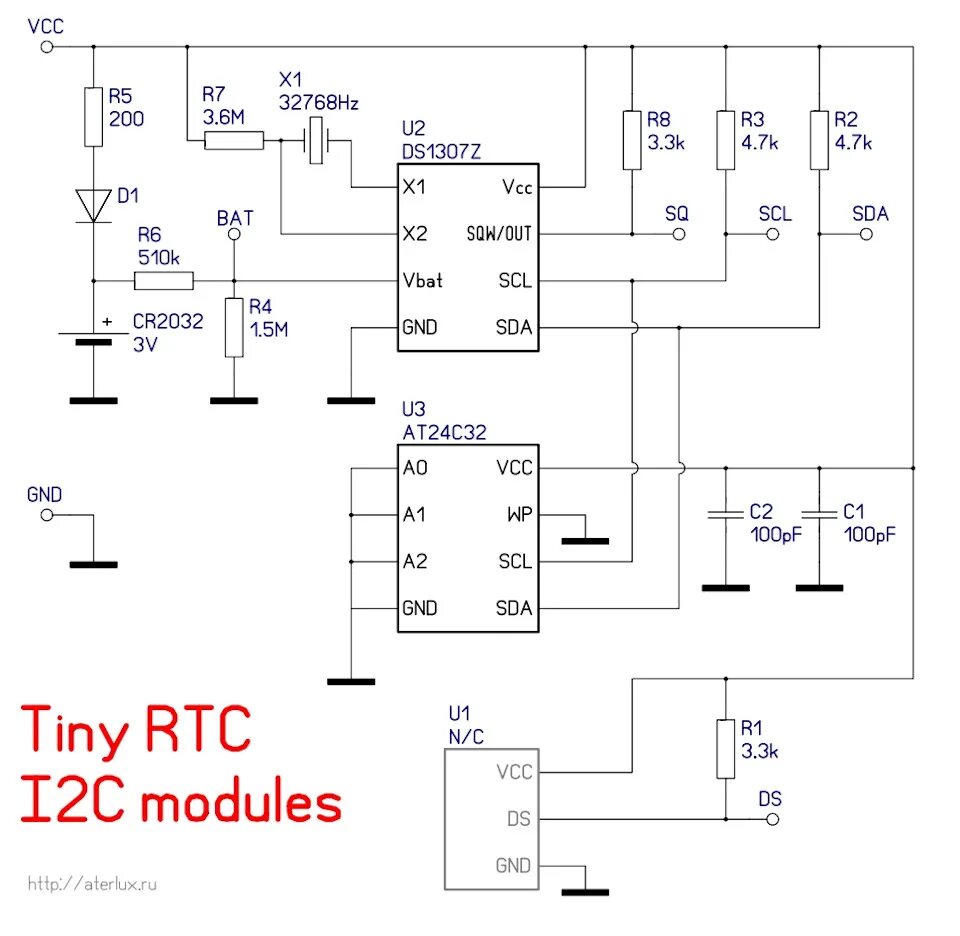 Модуль 01 схема. Модуль ds1307 схема. hw-111 i2c схема. ds1307 i2c. tiny rtc i2c.