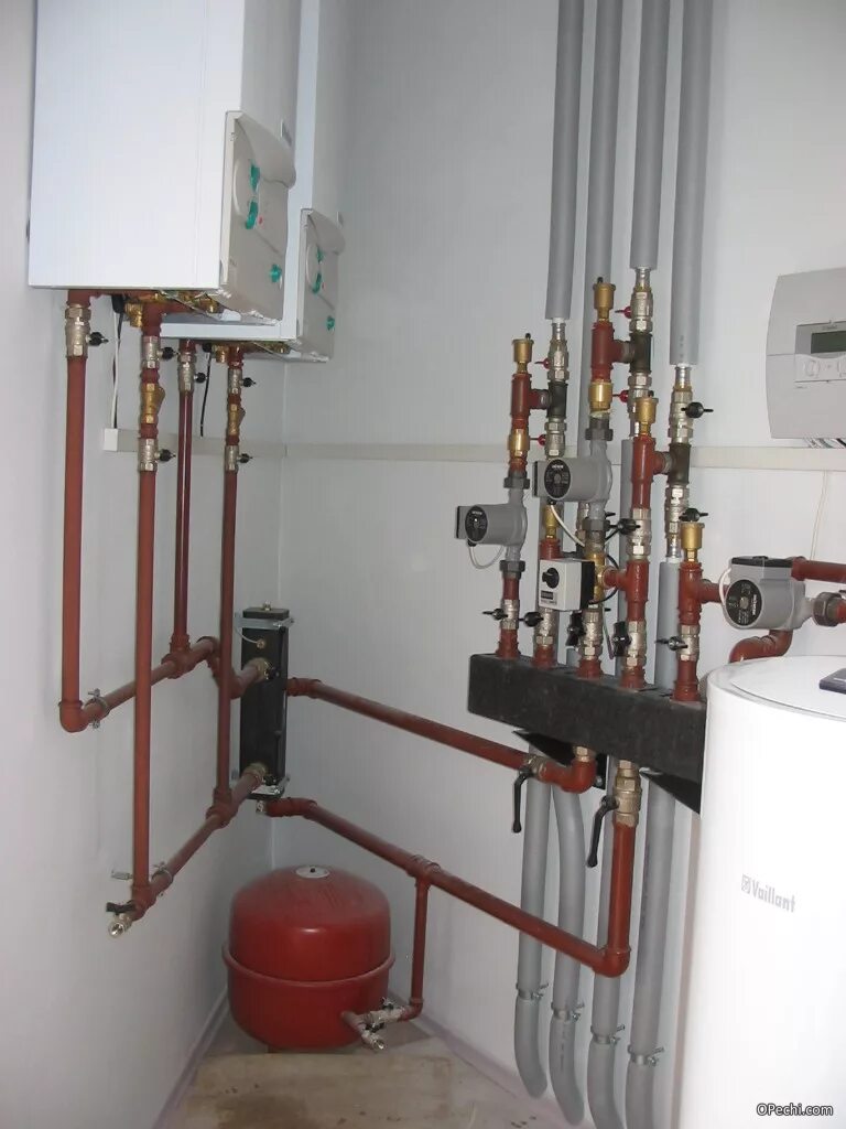 обвязка газового котла bosch с наплоьным бойлером 125литров. медные трубы в котельной. сделать обвязку котла. обвязка котла отопления 150 квт. обвязка отопительного котла.