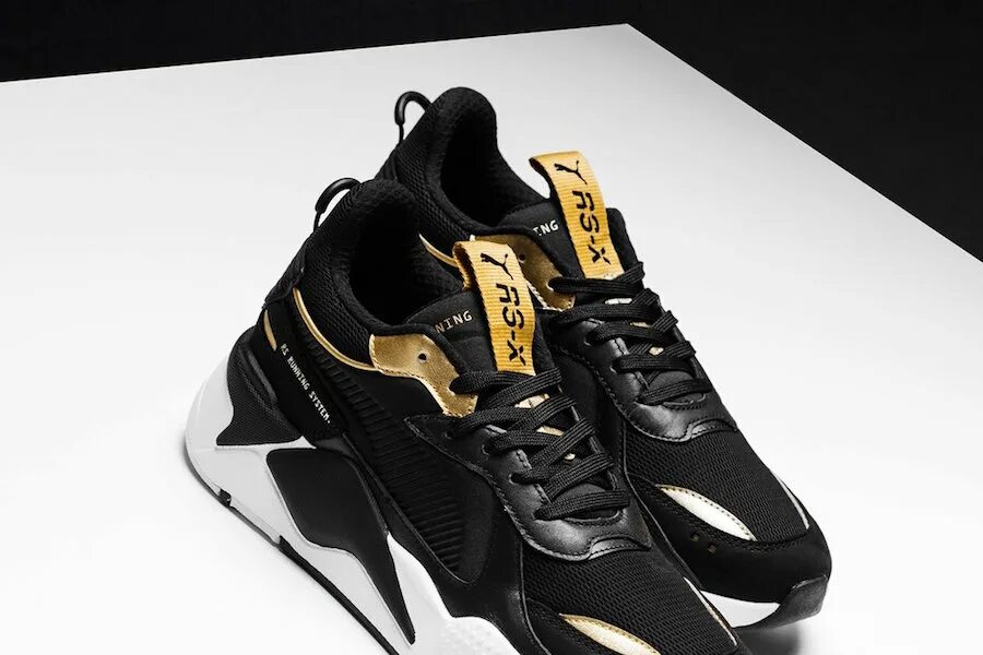 Puma RS-X Trophy. Puma RS fasst черно золотые. Puma Black Gold Mid. Puma RS X черные.