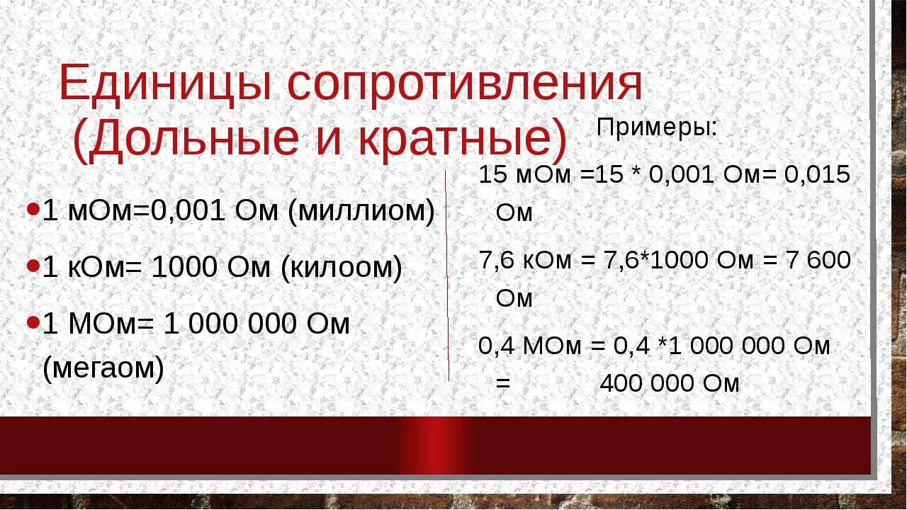 Сколько м в ом. Единицы измерения сопротивления. Ом единица измерения. Мом единица измерения. Сопротивление. Единицы сопротивления.