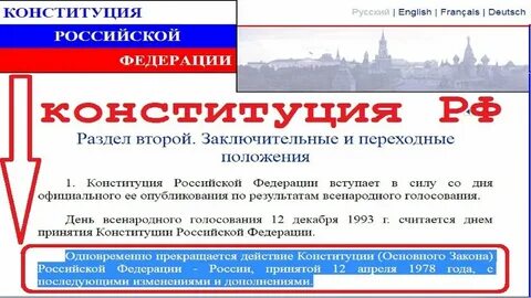 Пункты конституции