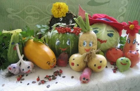 Выставка поделок из овощей в детском саду