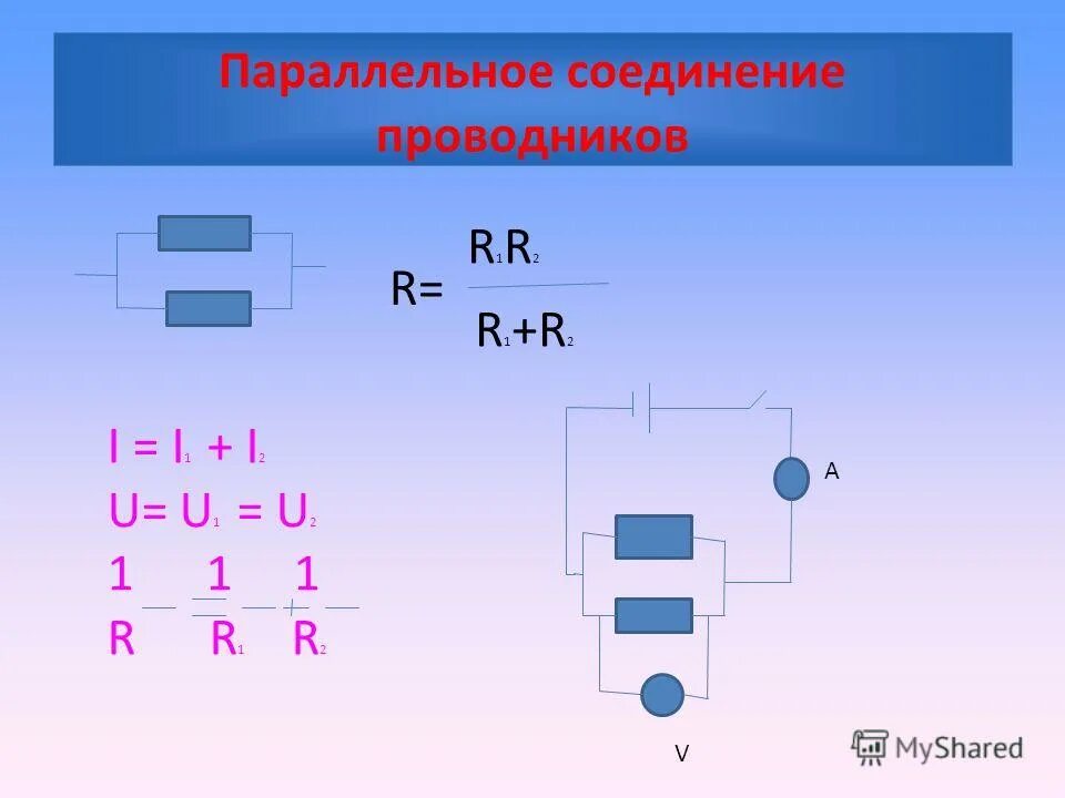 Параллельное соединение 3 закона. Соединение проводников последовательное r1 r2. I1u1 i2u2. U1 u2 r1 r2 формула чего. Параллельное соединение проводников.