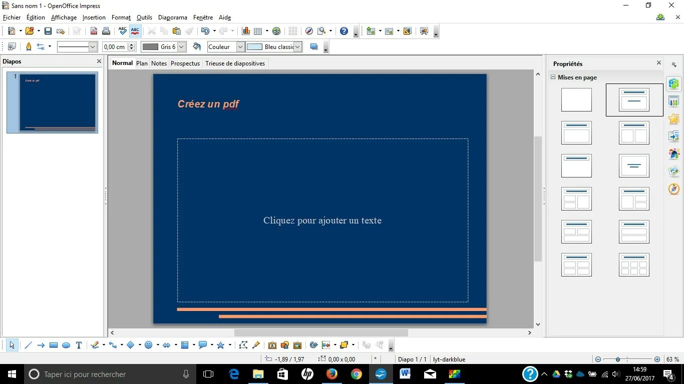 Open powerpoint