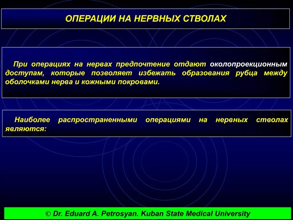 Особенности операций на нервах. Операции на нервах топографическая анатомия. Операция на нервные стволы Оперативная хирургия. Операции на нервных стволах.