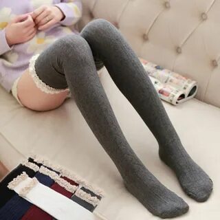 New Girls Ladies Women Thigh High OVER the KNEE Socks Long Cotton Stocking ...