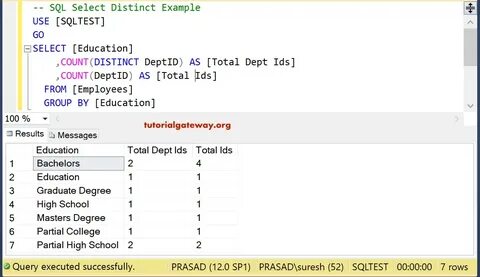 Select count from join
